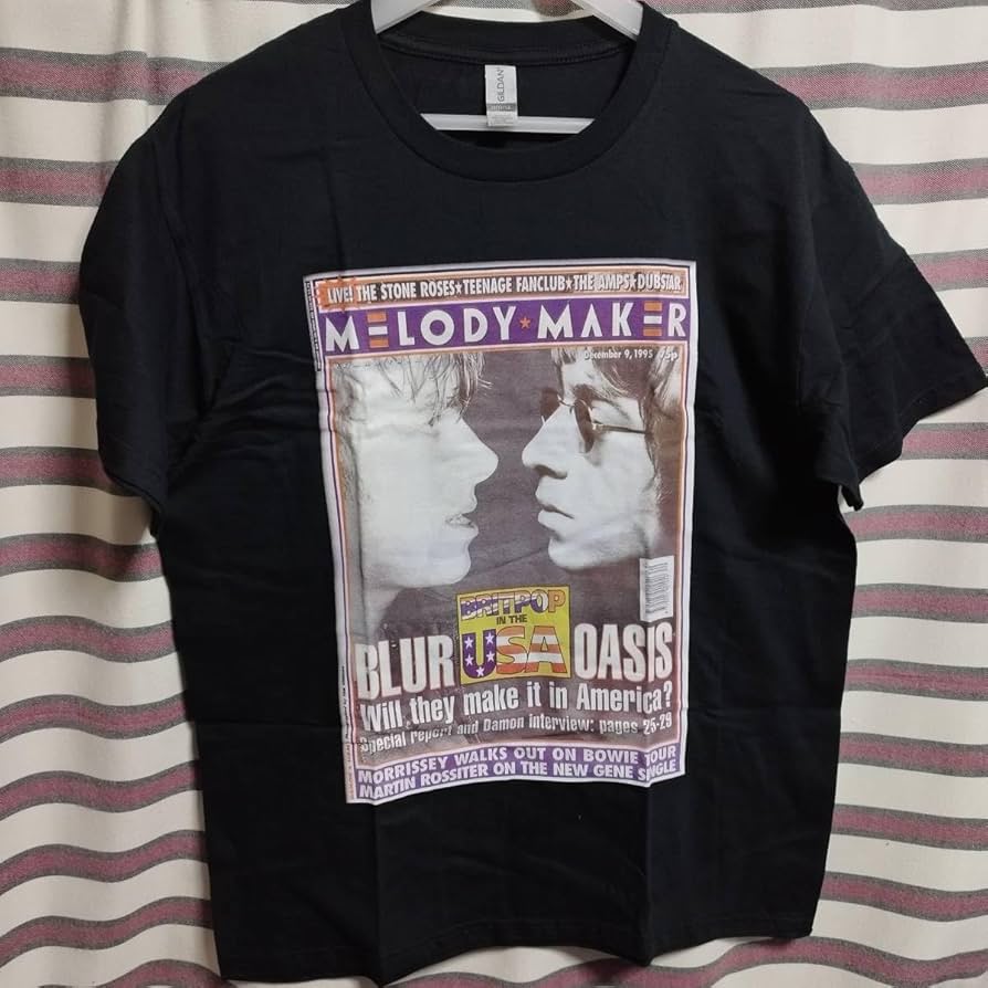 blur official バンドTシャツ ブラー オアシス 新品未使用☆オアシス Tシャツ サイズL 白 バンドTシャツ ブラー